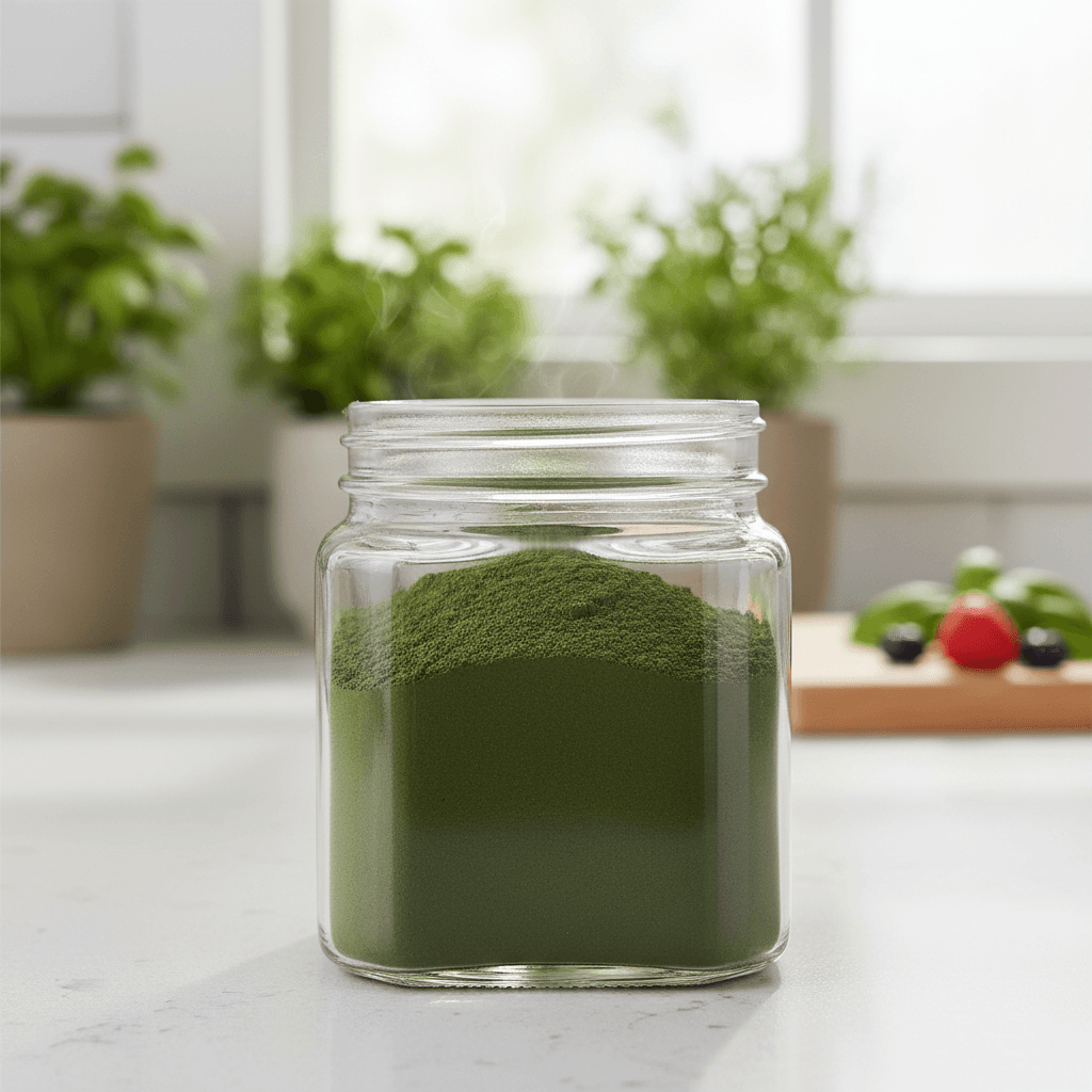 superfood powder in a jar